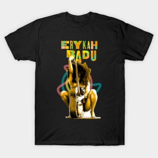 Erykah Badu | Vintage RNB Playing The Guitar T-Shirt